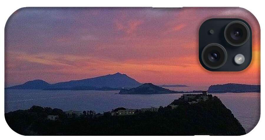 Landscape iPhone Case featuring the photograph Sunset On Nisida Miseno And Ischia by Gianluca Sommella