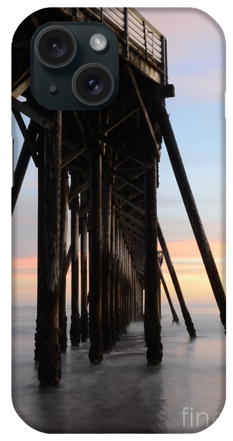San Simeon iPhone Case featuring the photograph Sunset Pier California 3 by Bob Christopher