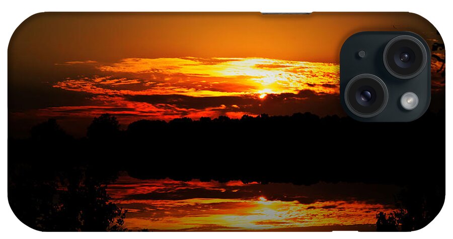 Sunset iPhone Case featuring the photograph Sunset Reflections by Ms Judi