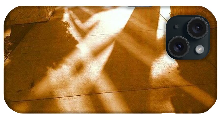  iPhone Case featuring the photograph Sunset Sidewalk Shadows by Debi Del Grande