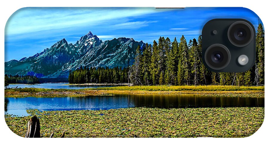 Grand Tetons iPhone Case featuring the photograph Swan Lake II by Robert Bales