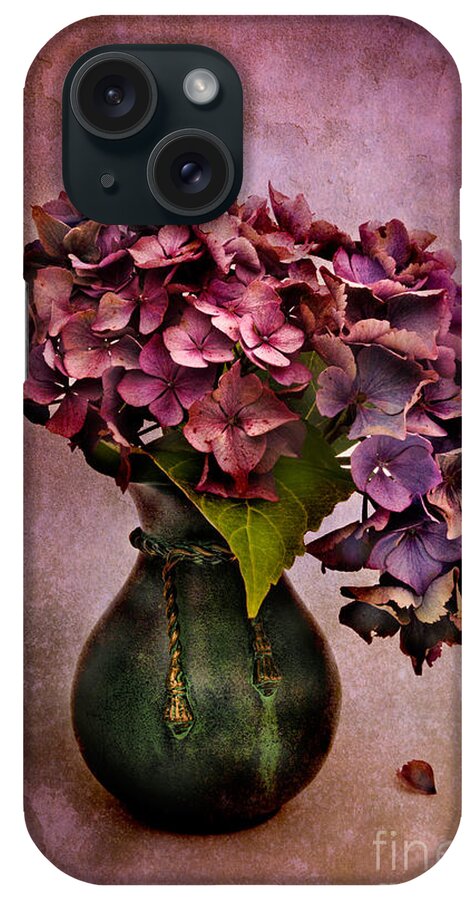 Hydrangea iPhone Case featuring the photograph Textured Hydrangea by Ann Garrett