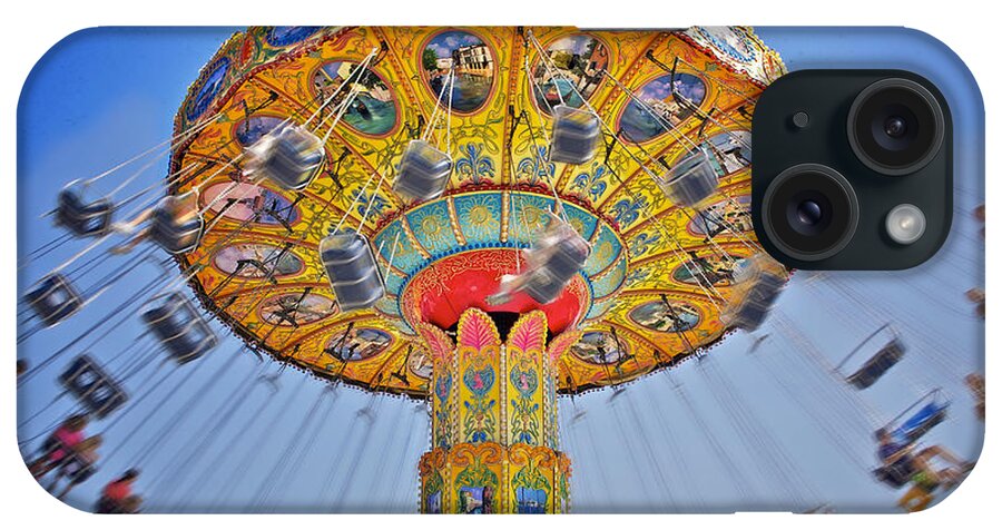 Air iPhone Case featuring the photograph The Carnival Swings by Jarrod Erbe