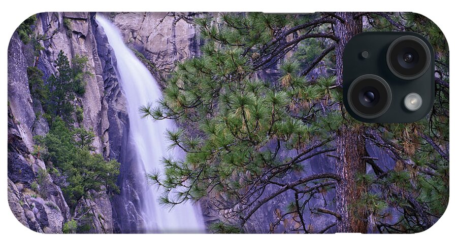 00175972 iPhone Case featuring the photograph The Cascades From Yosemite National by Tim Fitzharris