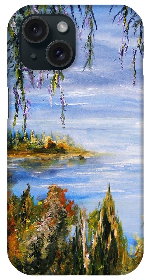 Sea iPhone Case featuring the painting The Cove by Karen Ferrand Carroll