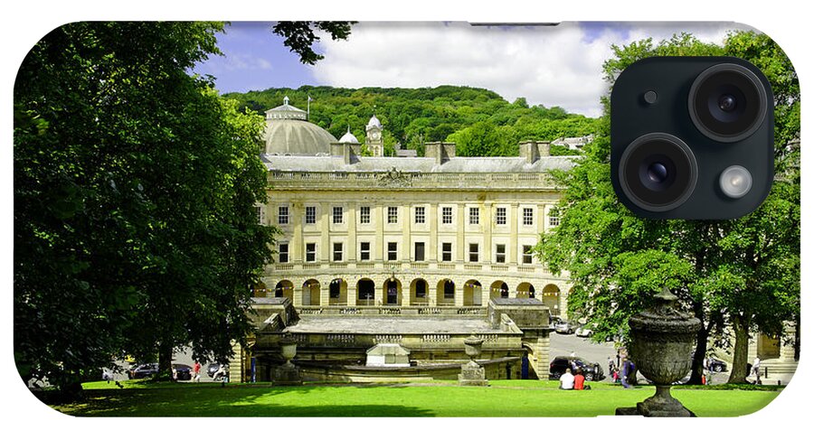 People iPhone Case featuring the photograph The Crescent - Buxton by Rod Johnson