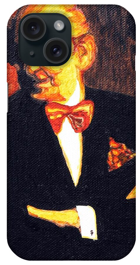 Music iPhone Case featuring the painting The Godfather Vladimir Horowitz Revisited by Sheri Parris