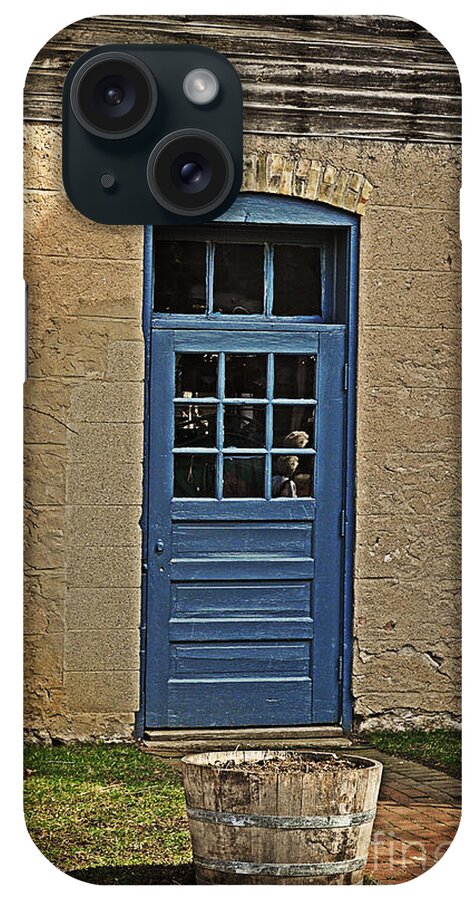 Cedar Creek Winery iPhone Case featuring the photograph The Old Blue Door by Mary Machare