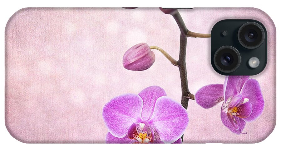 Asia iPhone Case featuring the photograph The Orchid Tree - Texture by Hannes Cmarits