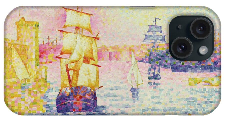 The Port Of Marseilles iPhone Case featuring the painting The Port of Marseilles by Henri-Edmond Cross