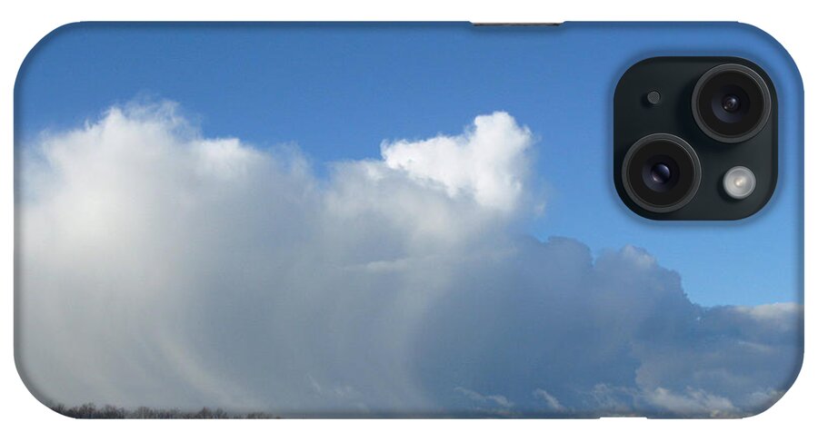 Winter iPhone Case featuring the photograph The Snowstorm Is Coming 04 by Ausra Huntington nee Paulauskaite