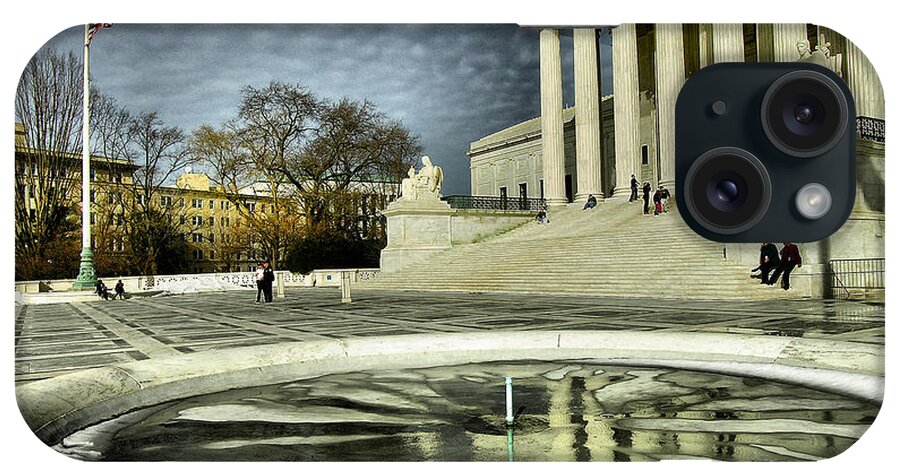 Supreme Court iPhone Case featuring the photograph The Supreme Court and Plaza by Steven Ainsworth