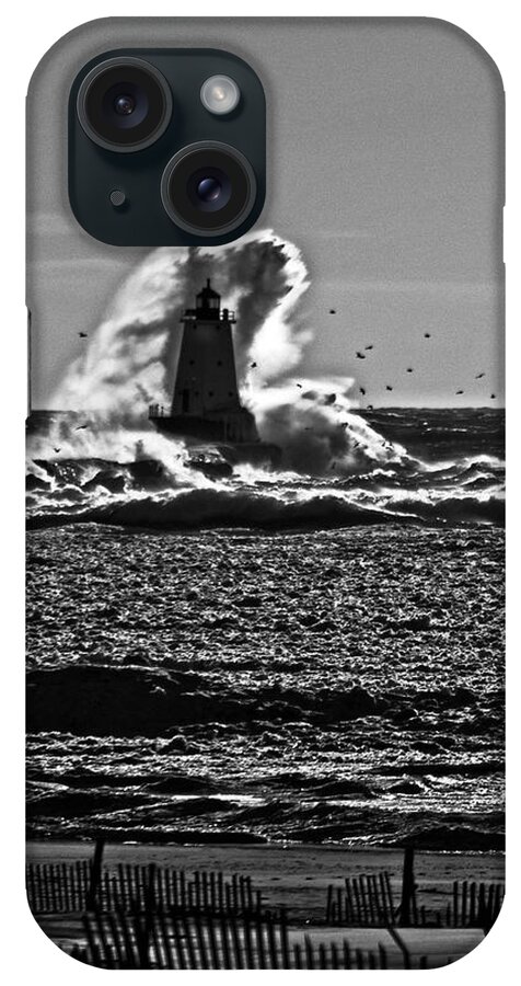Lighthouse iPhone Case featuring the photograph The Wave by Randall Cogle