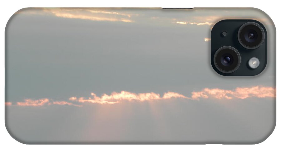 Sunrise iPhone Case featuring the photograph Through The Rays She Still Shines by Kim Galluzzo