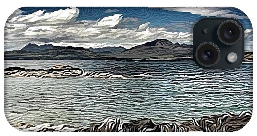 Mountains iPhone Case featuring the photograph Tokavaig To The Black Cuillins by Robert Campbell