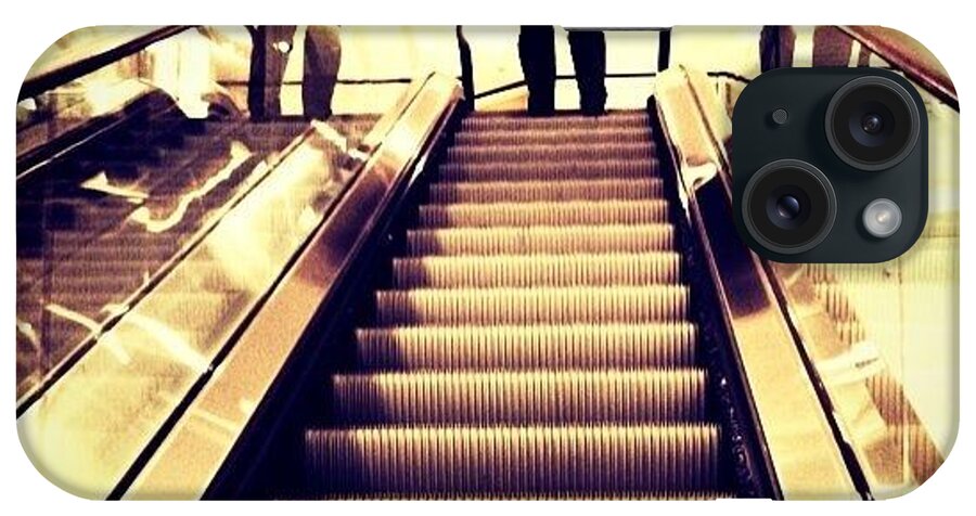 Escalator iPhone Case featuring the photograph Top Of The World by Scott Kleinberg