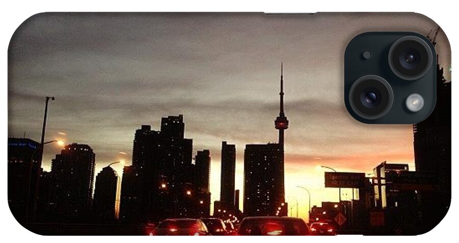 Torontolove iPhone Case featuring the photograph #torontolove Sunday Dusk by Nicholas Uayan