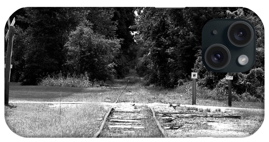 Railroad iPhone Case featuring the photograph Abandoned Rails by John Black