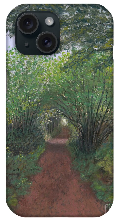 Landscape iPhone Case featuring the pastel Trail to Spencer Spit by Ginny Neece