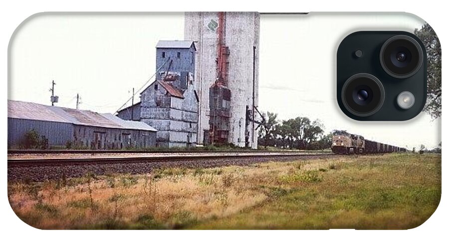 Love iPhone Case featuring the photograph #train #clarks #corn #nebraska #love by Ken SF