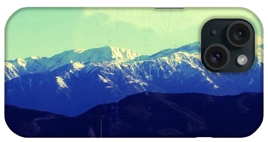 Blue iPhone Case featuring the photograph #train Ride From #christchurch To by Angeline Mae