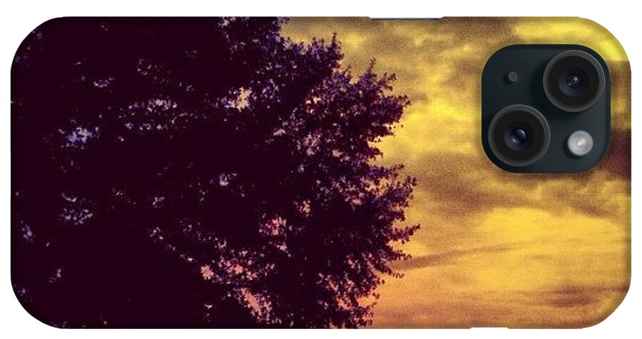 Beautiful iPhone Case featuring the photograph Tree(; #beautiful #sunset #tree #sky by Seth Stringer