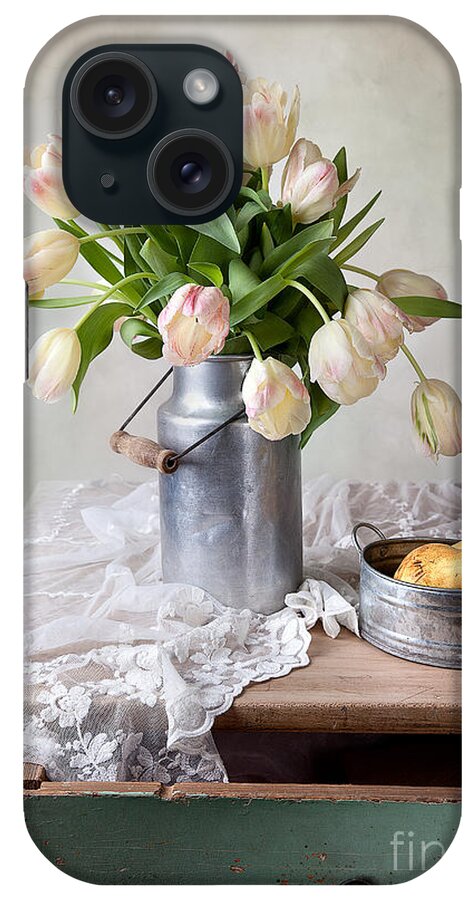 Tulip iPhone Case featuring the photograph Tulips and Pears by Nailia Schwarz