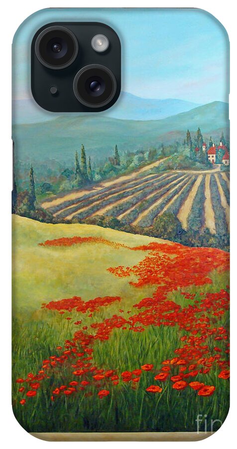 Trompe L'oeil iPhone Case featuring the painting Tuscan Vista by Phyllis Howard