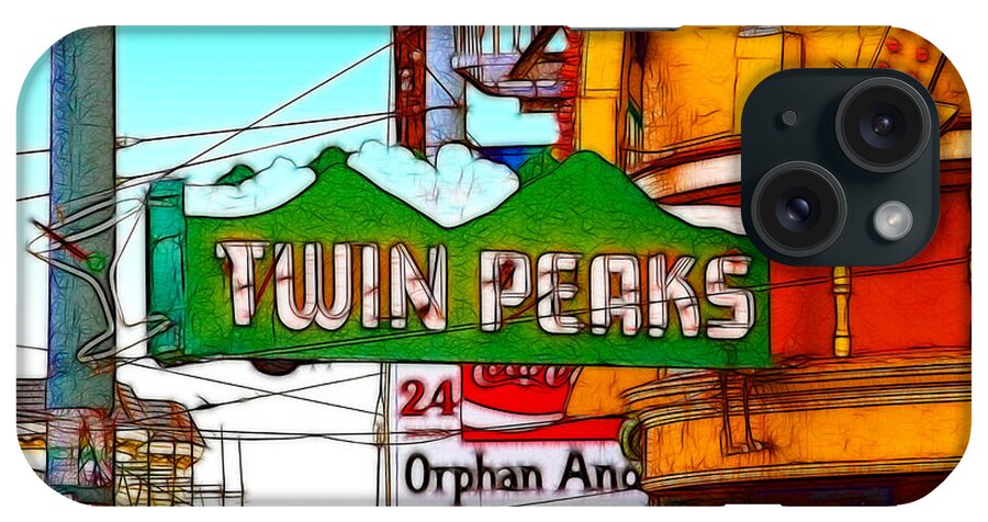 Cityscape iPhone Case featuring the photograph Twin Peaks Bar in San Francisco by Wingsdomain Art and Photography