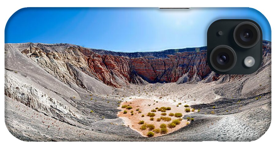 Death Valley iPhone Case featuring the photograph Ubehebe Crater Panorama by Niels Nielsen