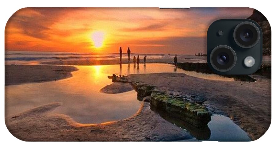  iPhone Case featuring the photograph Ultra Low Tide Sunset At A North San by Larry Marshall