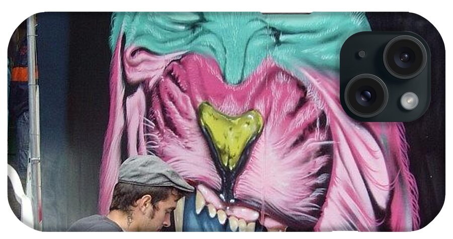 Grafite iPhone Case featuring the photograph #upfest 2011#graffitibristol by Nigel Brown
