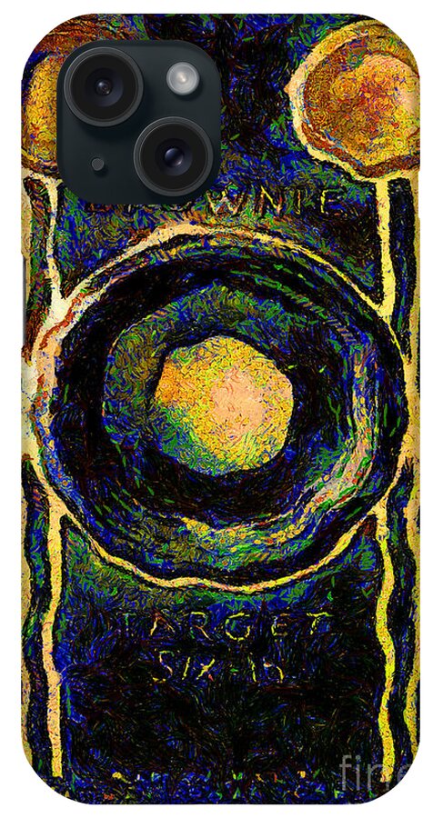 Kodak iPhone Case featuring the photograph Van Gogh.s Vintage Kodak Brownie Six-16 Camera by Wingsdomain Art and Photography