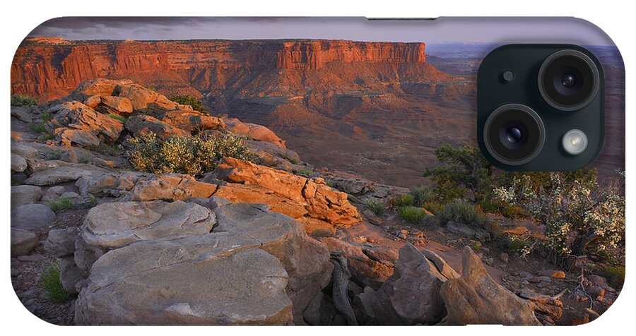 00175243 iPhone Case featuring the photograph View From The Green River Overlook by Tim Fitzharris
