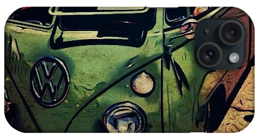 Paintstyle iPhone Case featuring the photograph #vw #volkswagon #crew #cab #converted by Exit Fifty-Seven