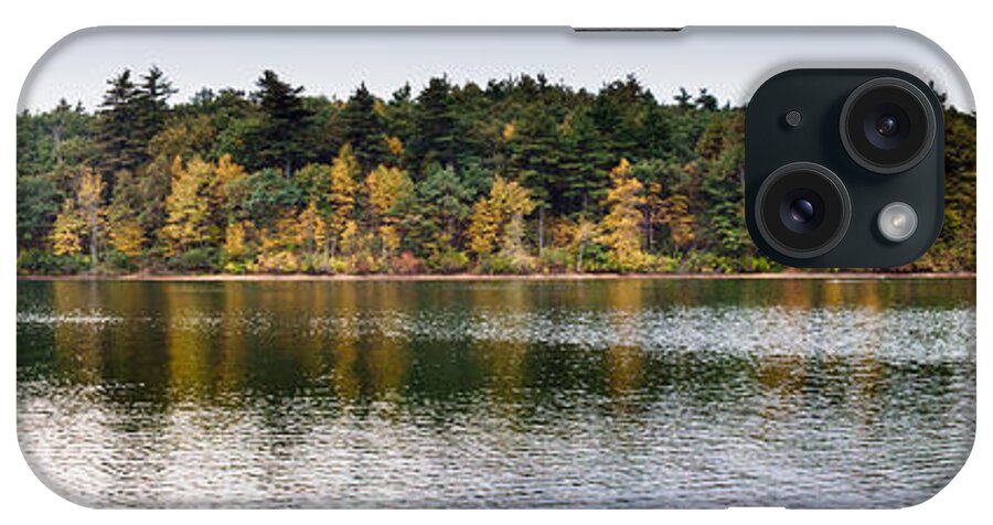 Americana iPhone Case featuring the photograph Walden Pond Panorama I by Thomas Marchessault