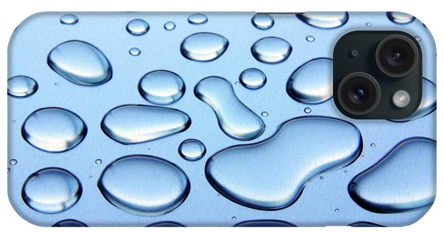 Abstract iPhone Case featuring the photograph Water Drops by Carlos Caetano