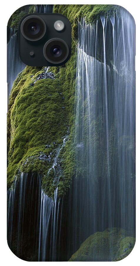 Mp iPhone Case featuring the photograph Waterfall and Moss Bavaria by Konrad Wothe