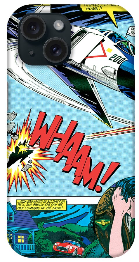 Aeroplane iPhone Case featuring the photograph WHAAM and Kiss by MGL Meiklejohn Graphics Licensing