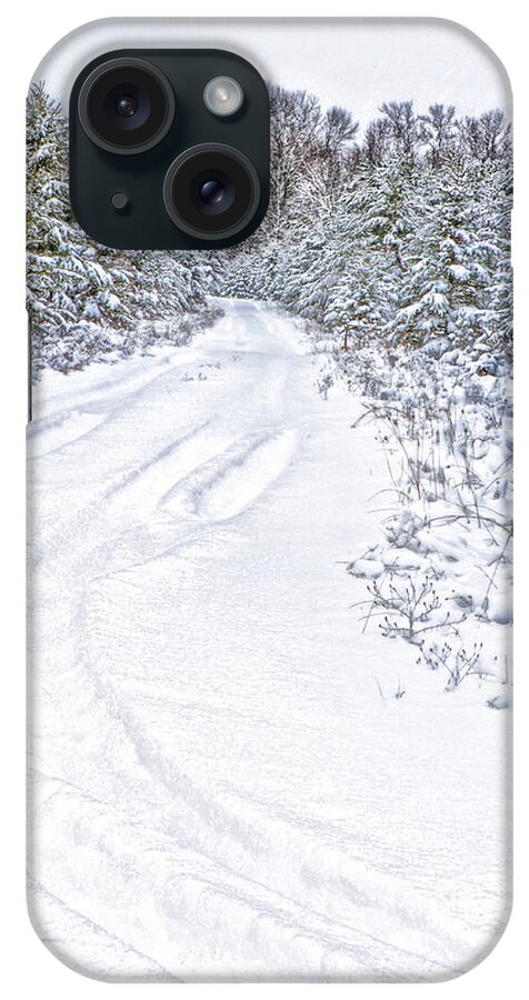 Snowy Road iPhone Case featuring the photograph Where I Live by Peg Runyan