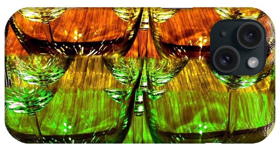 Wine Glasses iPhone Case featuring the digital art Wine And Dine 2 by Will Borden