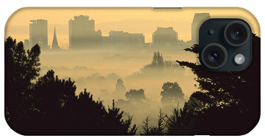 Hhh iPhone Case featuring the photograph Winter Smog Over The City by Colin Monteath