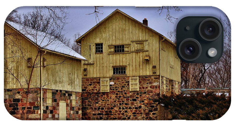 Grist Mill iPhone Case featuring the photograph Winters Mill by Rachel Cohen