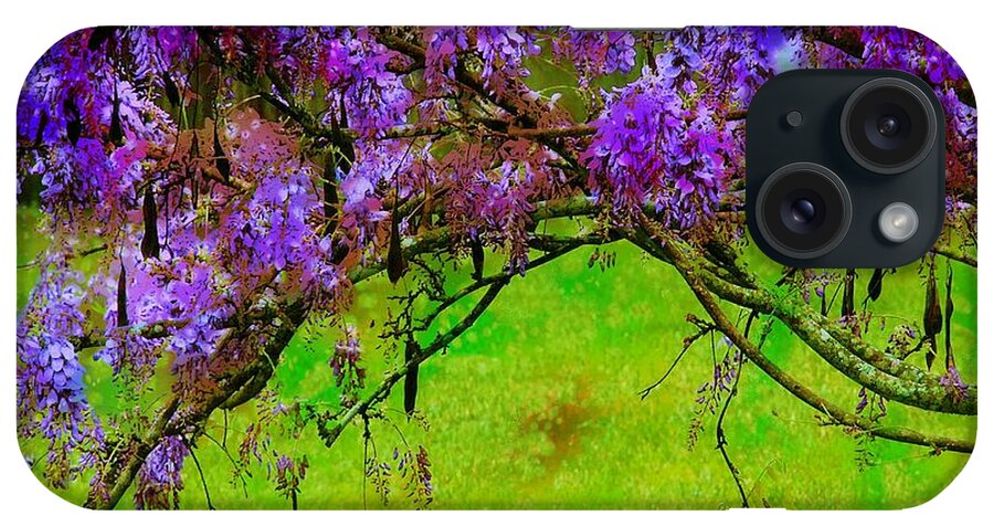 Wisteria iPhone Case featuring the photograph Wisteria Bower by Judi Bagwell