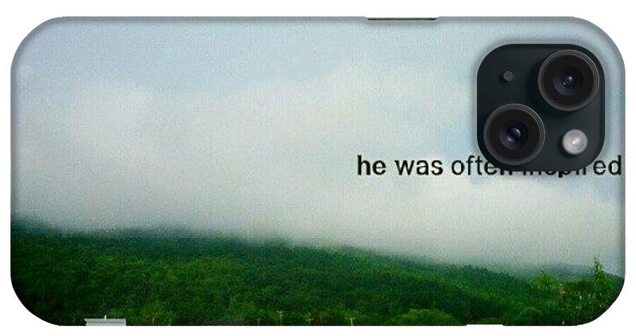  iPhone Case featuring the photograph With His Head In The Clouds He Was by Matthew Saindon