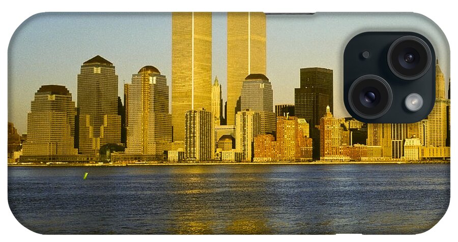 Twin Towers iPhone Case featuring the photograph World Trade Center 1987 by Frank Winters