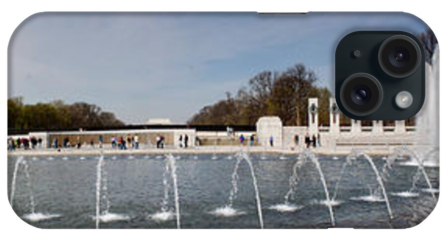 Americana iPhone Case featuring the photograph World War II Memorial Panorama Washington DC by Thomas Marchessault