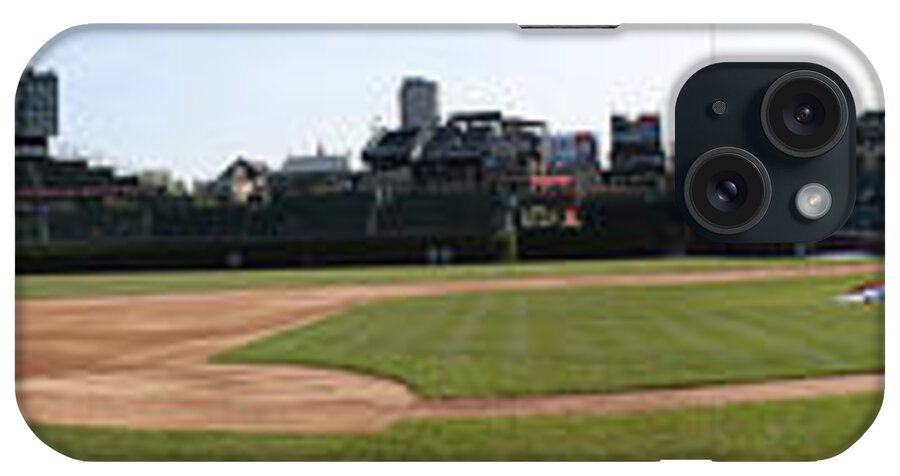 Wrigley Field iPhone Case featuring the photograph Wrigley Field Panorama by David Bearden