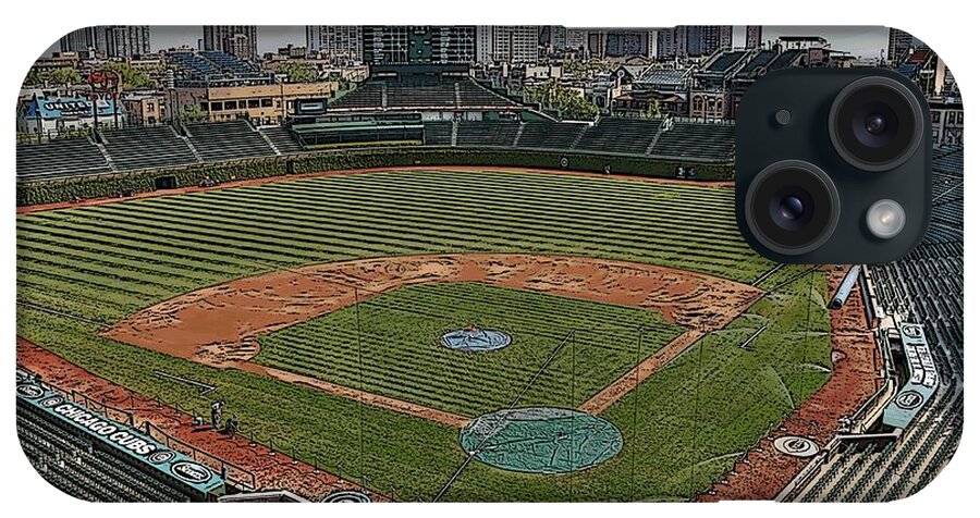 Wrigley Field iPhone Case featuring the photograph Wrigley in Spring by David Bearden