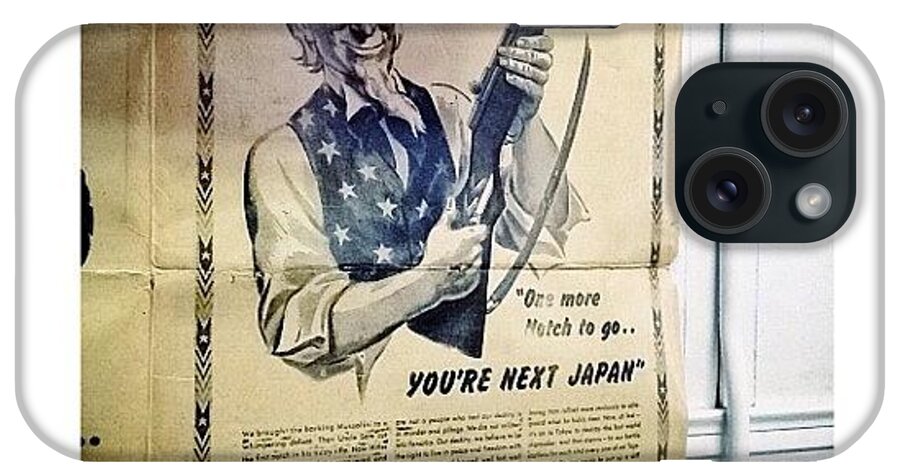 Teamrebel iPhone Case featuring the photograph Ww2 Vintage War Bonds Advertising by Natasha Marco